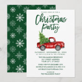 Penseel Script Red  Truck Party GB Kaart (Voorkant / Achterkant)