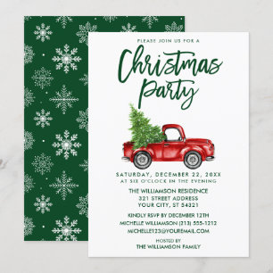 Penseel Script Red Truck Party GB Kaart