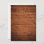 Penseel Script Rustic Wood 2 Kersttruck met foto's Feestdagenkaart (Achterkant)