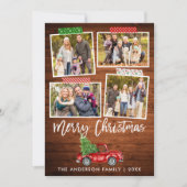 Penseel Script-tapedrukbus met kerstmis Feestdagenkaart (Voorkant)