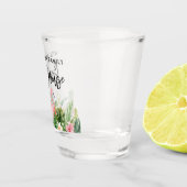 Penseel Script Tropical Floral Family Beach House Shot Glas (Rechts)