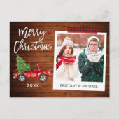 Penseel Script Truck Instant Photo Tape Kerstmis Briefkaart (Voorkant)