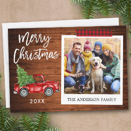 Penseel Script Truck Wood Craft Tape Instant Photo Feestdagenkaart