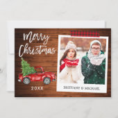 Penseel Script Truck Wood Instant Photo Craft Tape Feestdagenkaart (Voorkant)