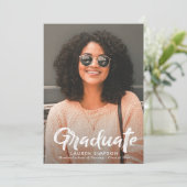 Penseel script verpleegkunde afstuderen partij uit kaart (Staand voorkant)