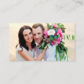 Penseel Script Weddenschap Website QR Foto Hot Pin Informatiekaartje (Achterkant)