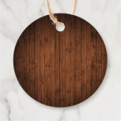 Penseel Script Wood met kerstmis Waterverf Gnomen Bedankjes Labels (Achterkant)