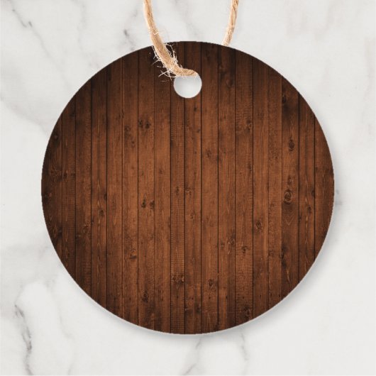 Penseel Script Wood met kerstmis Waterverf Gnomen Bedankjes Labels (Achterkant)