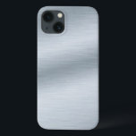 Penseel Silver-kijk achtergrond Case-Mate iPhone Case<br><div class="desc">Eenvoudige,  elegante gekleurde metalen achtergrond. Deze digitale illustratie is voorzien van een realistische afbeelding van geborsteld zilver. Gebruik het zoals is of als uitgangspunt voor uw eigen douaneverwezenlijking.</div>