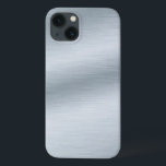 Penseel Silver-kijk achtergrond Case-Mate iPhone Case<br><div class="desc">Eenvoudige,  elegante gekleurde metalen achtergrond. Deze digitale illustratie is voorzien van een realistische afbeelding van geborsteld zilver. Gebruik het zoals is of als uitgangspunt voor uw eigen douaneverwezenlijking.</div>
