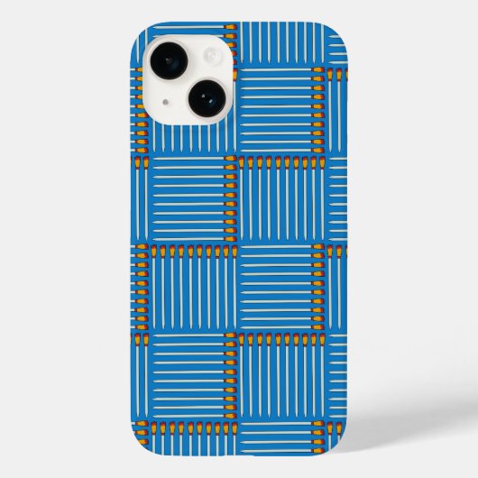 Penseel, snijvlak blauw Case-Mate iPhone case (Achterkant)