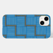 Penseel, snijvlak blauw Case-Mate iPhone case (Achterkant (horizontaal))