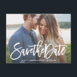 Penseel sparen het Briefkaart van de Datum<br><div class="desc">Foto's met dank aan ©Blush Photography</div>