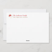 Penseel Texas Shape Kerstannament Art Hol Feestdagenkaart (Achterkant)