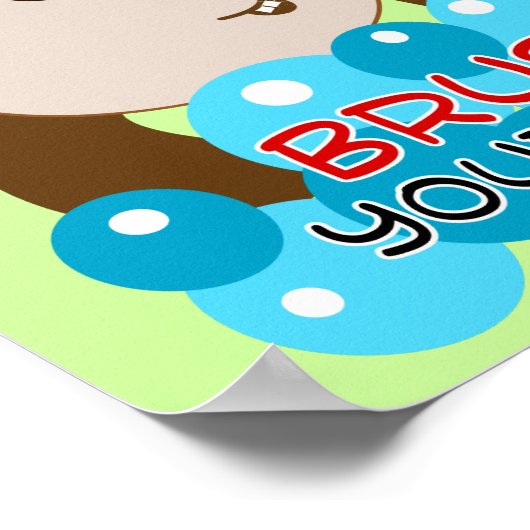 Penseel uw foto's van de aap van de dijk-aap poster (Hoek)