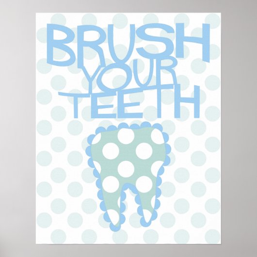 Penseel uw Poster met de Dentist Bathroom (Voorkant)