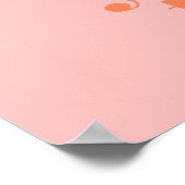 Penseel uw tanden grappige kleurrijke badkamerteks poster (Hoek)