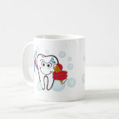 Penseel uw tanden koffiemok (Voorkant links)