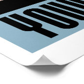 Penseel uw tanden met uw handen retro poster (Hoek)