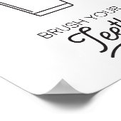Penseel uw tanden poster (Hoek)