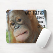 Penseel uw Tedendentist-Humor Muismat (Met muis)