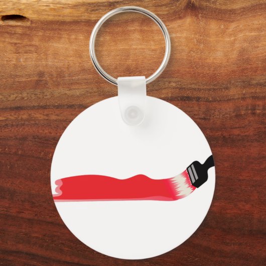 Penseel verven sleutelhanger (Voorkant)
