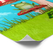 Penseel voor kikkers poster (Hoek)