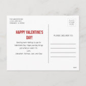 Penseel XOXO Gold Foil Valentijn Briefkaart Foto (Achterkant)