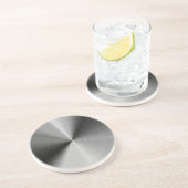 Penseel zilvermetaal zandsteen onderzetter (Zijkant)