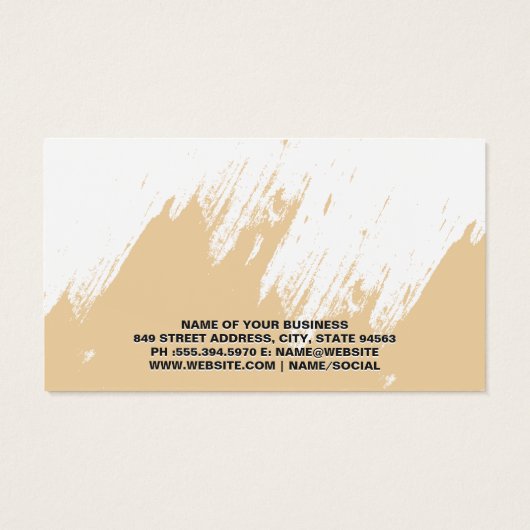 Penseelachtergrond Visitekaartje (Achterkant)