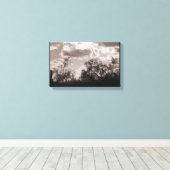 Penseelachtergrondcanvas (AZ Sonoran-woestijn) Canvas Afdruk (Insitu (Houten vloer))