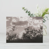 Penseelachtergrondverlichting (AZ woestijn) Sepia- Kaart (Staand voorkant)