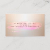 Penseelbakkerijgereedschap Leidingbalkbloemen Visitekaartje (Achterkant)