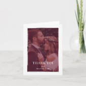 Penseelbedekte bruiloft Dank u Bedankkaart (Voorkant)