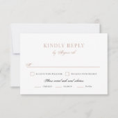 Penseelbedekte bruiloft RSVP (Voorkant)