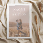 Penseelbedekte bruiloft save the date