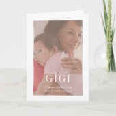 Penseelbekleding Gigi-Moederdag-kaart Kaart (Voorkant)