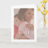 Penseelbekleding Gigi-Moederdag-kaart Kaart (Gele Bloem)