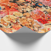 Penseelbloempatroon Cadeaupapier (Hoek)