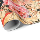 Penseelbloempatroon Cadeaupapier (Rol Hoek)