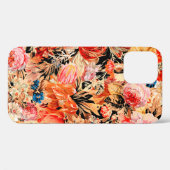 Penseelbloempatroon Case-Mate iPhone Case (Achterkant (horizontaal))