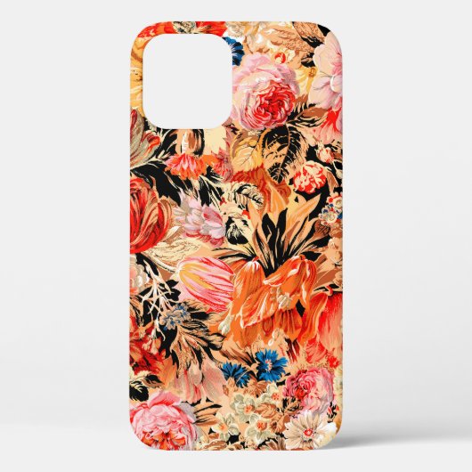 Penseelbloempatroon Case-Mate iPhone Case (Achterkant)