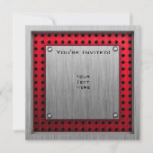 Penseelde aluminium look Golfer Kaart (Voorkant)