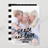 Penseelde Charm Holiday-fotokaarten Feestdagenkaart (Voorkant / Achterkant)