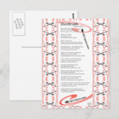 penseelgedicht briefkaart (Voorkant / Achterkant)