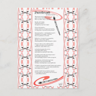 penseelgedicht briefkaart