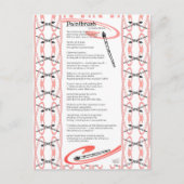 penseelgedicht briefkaart (Voorkant)