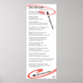 penseelgedicht poster (Voorkant)