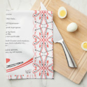 penseelgedicht theedoek (Quarter Fold)