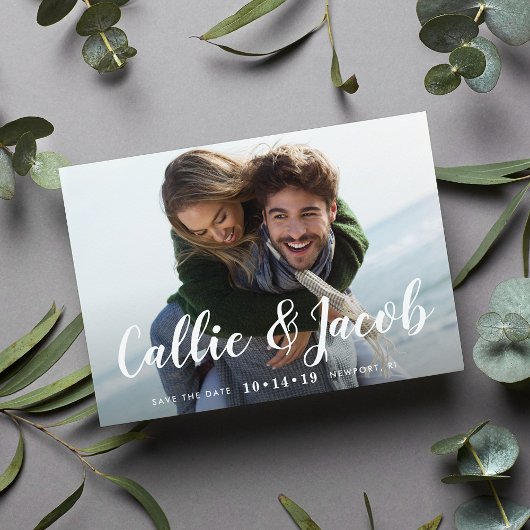 Penseelkalligrafie | De foto bewaart de Datum Save The Date